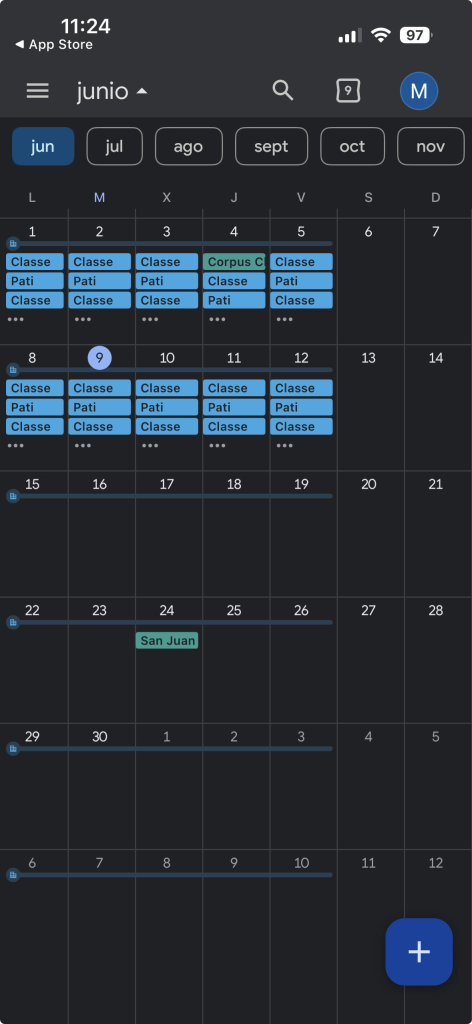 Sincronització del calendari amb el mòbil